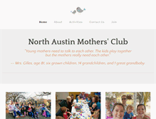 Tablet Screenshot of northaustinmothersclub.org